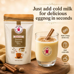 Java Frost prepared iced eggnog in glass demonstrating creamy ready-to-drink benefit
