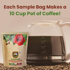 Java Planet six-bag layout demonstrating variety and easy tasting