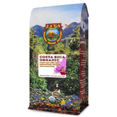 Java Planet front of bag showing organic low acid label and benefits