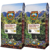 Java Planet front packaging showing 32oz bag and origin benefits