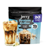Javvy front packaging showing French Vanilla Bean and benefits