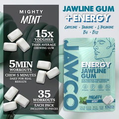JAWCO close-up of ultra-tough gum texture showing resistance training