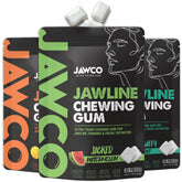 JAWCO front packaging showing product name and benefits for clearer jawline