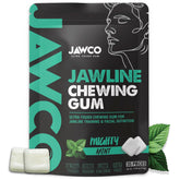 JAWCO front packaging showing product benefits and mint flavor