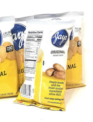 JAY'S EQUIPMENT SEAT COVERS PROTECT YOUR SEATS chips in a bowl close-up, showcases crisp texture and appetizing crunch