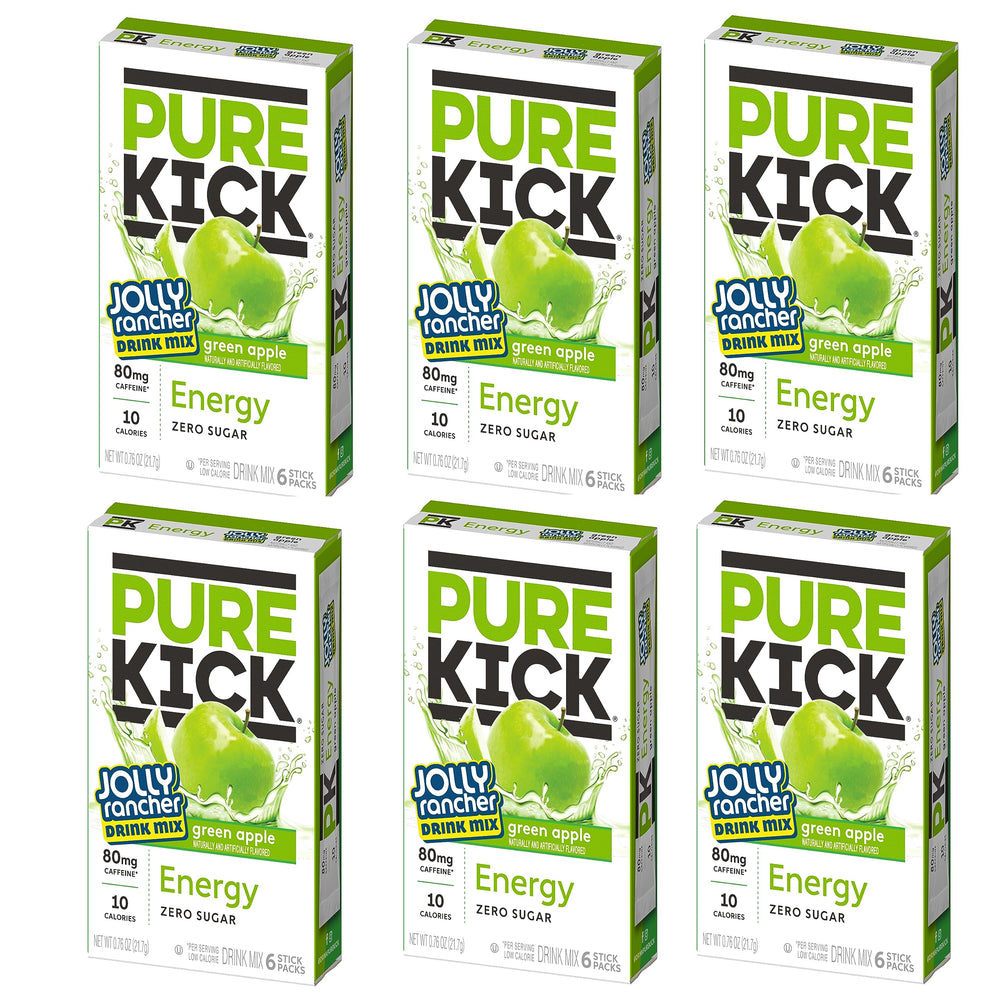 JEL SERT front packaging showing Pure Kick green apple, clear product view and benefit