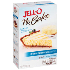 Jell-O close-up of creamy cheesecake filling texture offering smooth consistency