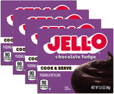 Jell-O front packaging showing four boxes and convenience