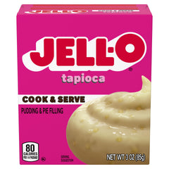 Jell-O close-up of prepared tapioca pudding texture with creamy appeal