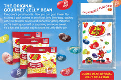 Jelly Belly close-up texture of beans highlighting buttery flavor and chewy texture