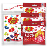 Jelly Belly front packaging showing three 3.5 oz buttered popcorn bags for easy sharing