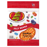 Jelly Belly front packaging showing Sunkist Tangerine and freshness