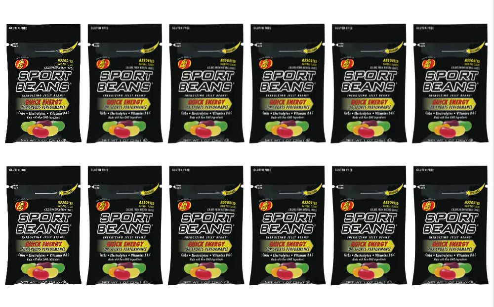 Jelly Belly front packaging showing 12-pack and flavors for easy identification