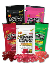 LYZA'S SWEETS & TREATS front packaging showing five 1 oz pouches and flavors, easy grab-and-go