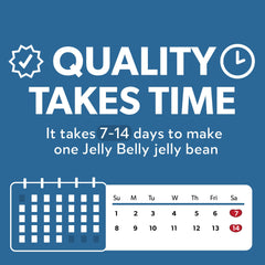 Jelly Belly resealable zipper close-up preserving freshness and convenience