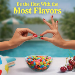 Jelly Belly macro shot of bean texture demonstrating chewy, premium quality