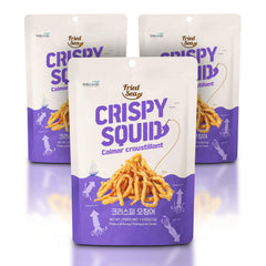 JEOLLANAMDO front packaging showing three single-serve calamari bags and branding
