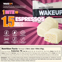 Jesse's WakeUP! rice crisp center detail showing light crunch and texture