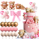 JeVenis front packaging showing full teddy bear topper kit and quick setup benefit