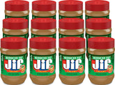 Jif reduced fat 16 oz front packaging shows label and benefit of 25% less fat