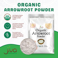 Jiva Organics arrowroot-thickened sauce with glossy finish and clear appearance