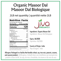 Jiva Organics close-up of split red lentils texture for quick cooking