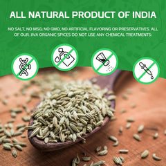 Jiva Organics seeds sprinkled over pasta illustrating cooking versatility