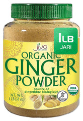 Jiva Organics front jar showing organic label and resealable cap for freshness