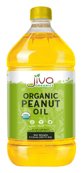 Jiva Organics front label on 3 litre bottle showing organic appeal and large size