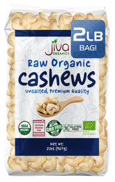 Jiva Organics front package showing 2 lb resealable bag and organic label, freshness preserved