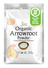 Jiva Organics front packaging showing 2 pound bag and organic seal benefits