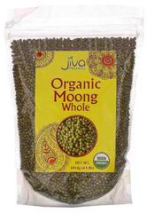 Jiva Organics front packaging showing 4 lb bag and organic label benefit pantry value