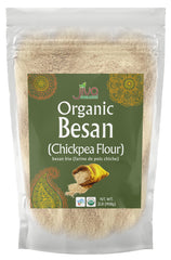 Jiva Organics front package showing brand and 2 pound bag for pantry convenience