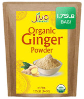 Jiva Organics front packaging showing resealable 1.75 lb bag and organic badge