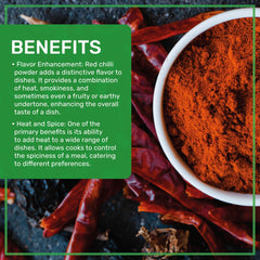 Jiva Organics spoon measure with chili powder for precise seasoning