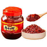 JLecker jar front label showing Pixian doubanjiang, clear packaging benefit