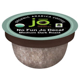 Jo Coffee front packaging showing compostable 36‑pod box and benefits