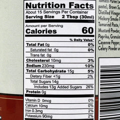 Joe's Kansas City bottle next to ruler showing size and clear label benefit