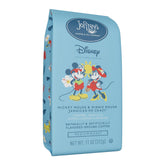 Joffrey's Coffee front packaging showing Disney Mickey and Minnie design and bright appeal