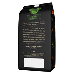 Joffrey's close-up of ground coffee texture delivering rich flavored notes