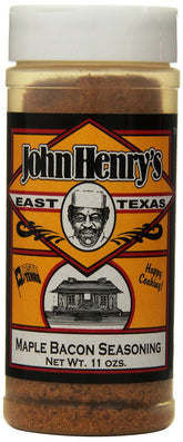 John Henry bottle front view showing label and seasoning benefits