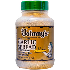 Johnny's jar front label showing brand and seasoning benefit