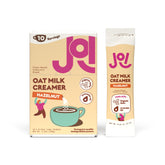 JOI front packaging showing biodegradable hazelnut creamer convenience