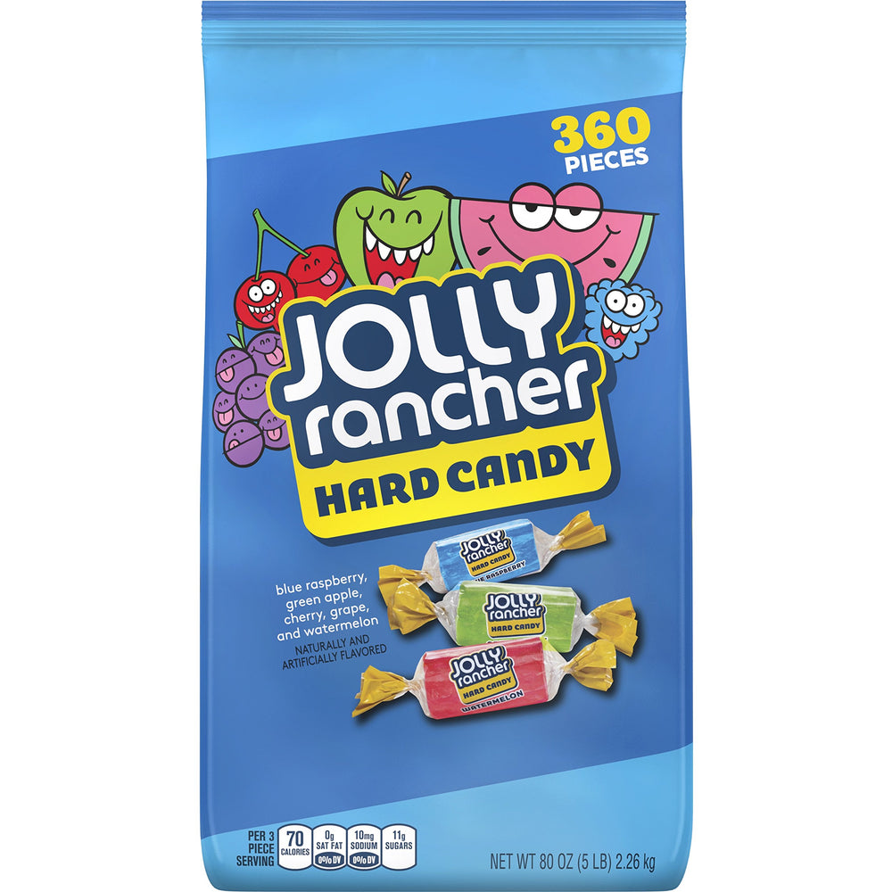 Jolly Rancher front box showing five-pound bulk package and bold branding