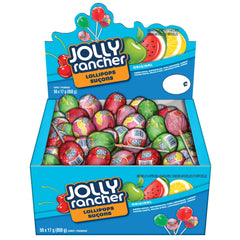 Jolly Rancher box front view showing 850g assortment and branding benefit: easy bulk supply