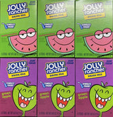 Jolly Rancher front packaging showing mixed lot and packet count, clear contents benefit