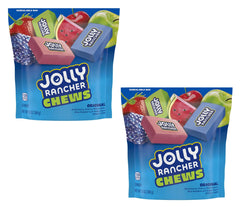 Jolly Rancher front packaging showing two 13 oz bags for big supply
