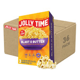 Jolly Time front packaging showing Blast O Butter and buttery flavor appeal
