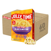 Jolly Time front packaging showing Blast O Butter minis and convenience