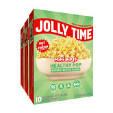 Jolly Time front packaging showing convenient 30-bag value and butter flavor benefit